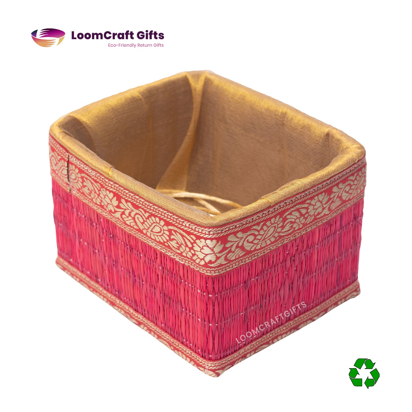 River Grass (Korai) Potli Box – Assorted Colours | Eco-Friendly Handcrafted Gift Box | 6x5x4 Inches