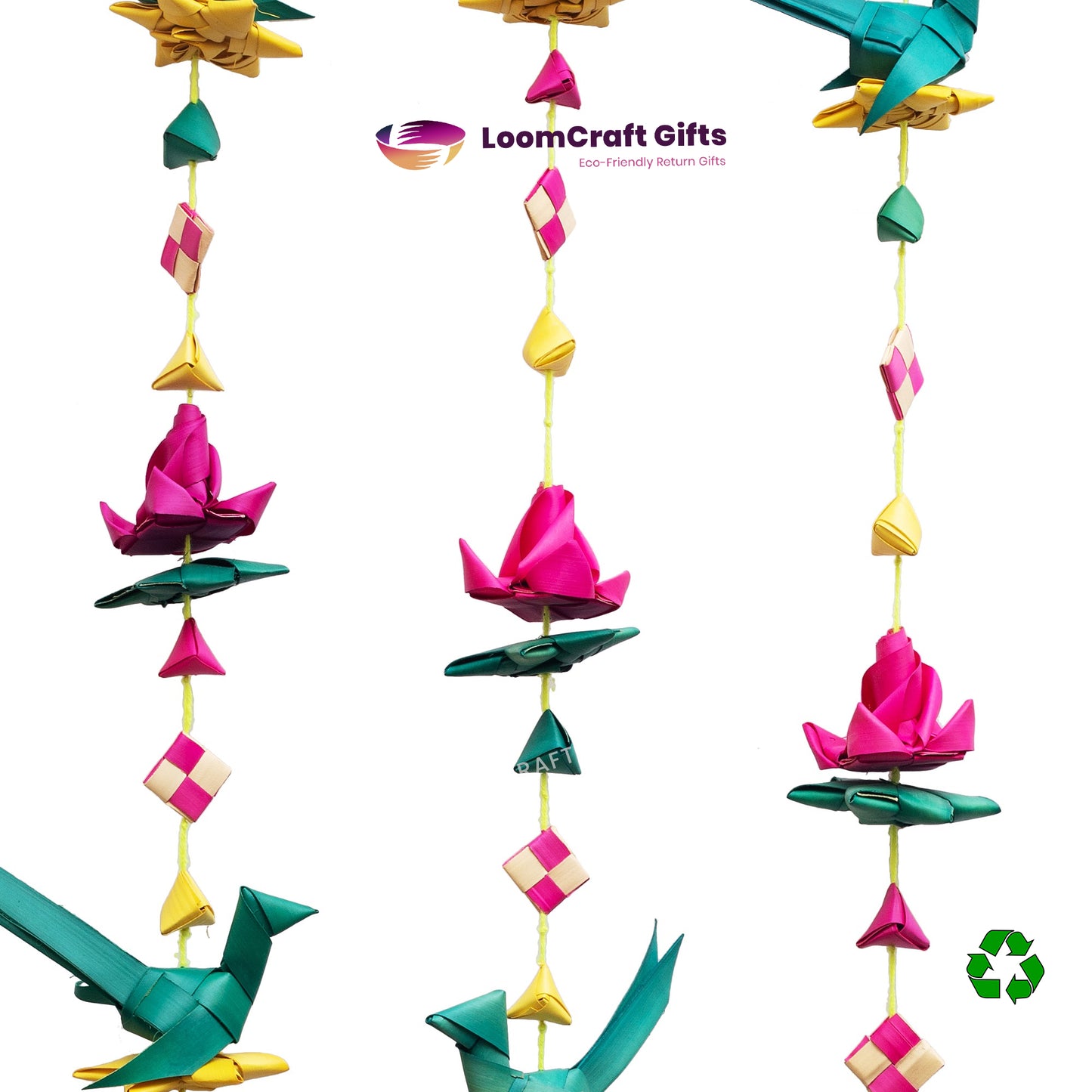 Palm Leaf Parrot Hangings – 4 Feet | Eco-Friendly Decorative Hanging | Handcrafted Wall Décor