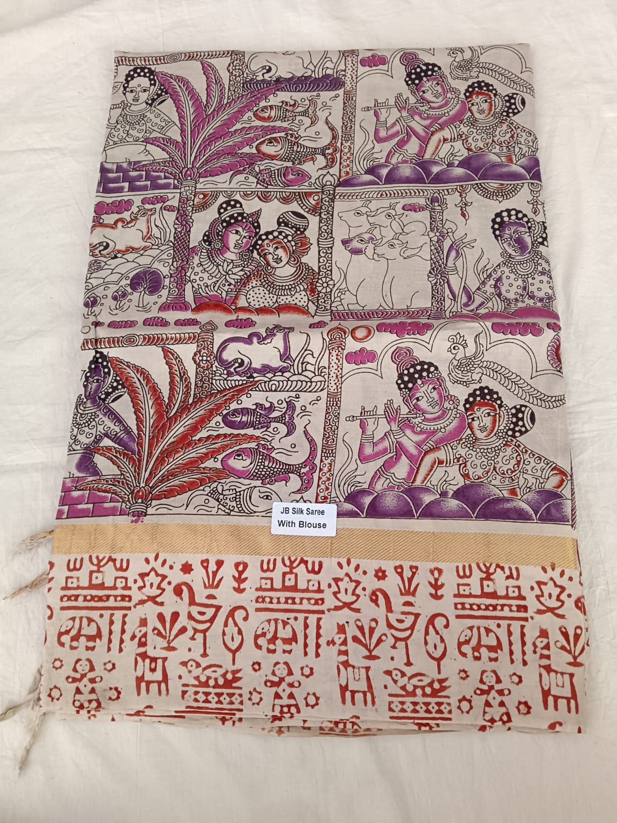 Divine Tales Kalamkari Silk Saree