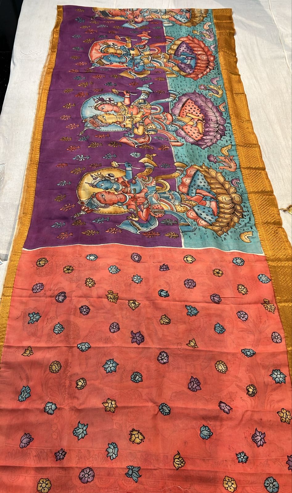 Divya Kalamkari Silk Saree