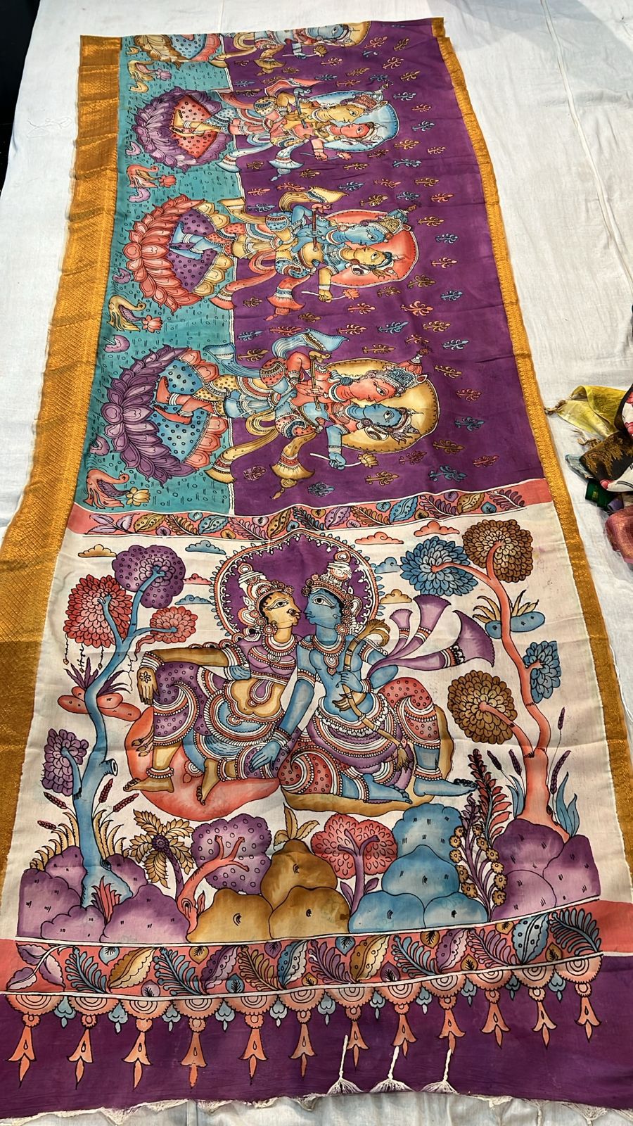 Divya Leela Kalamkari Saree