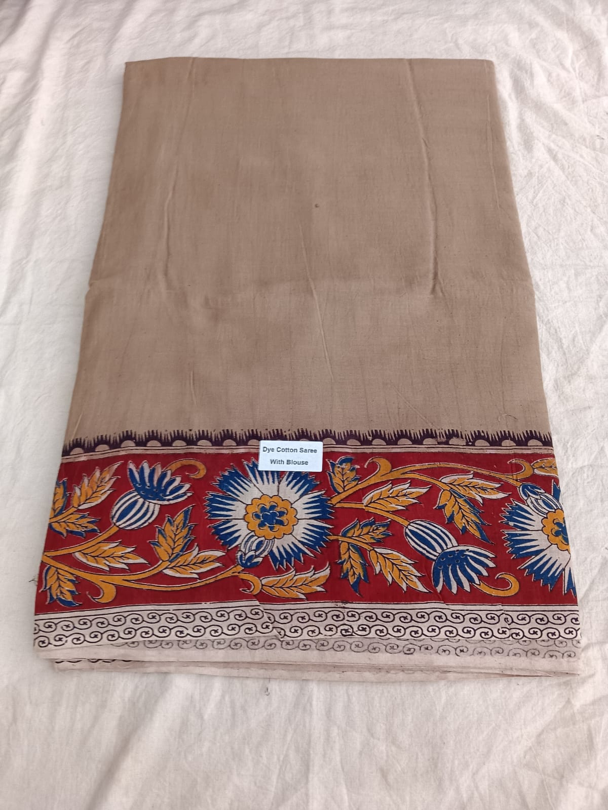 Earthy Blossom Cotton Saree