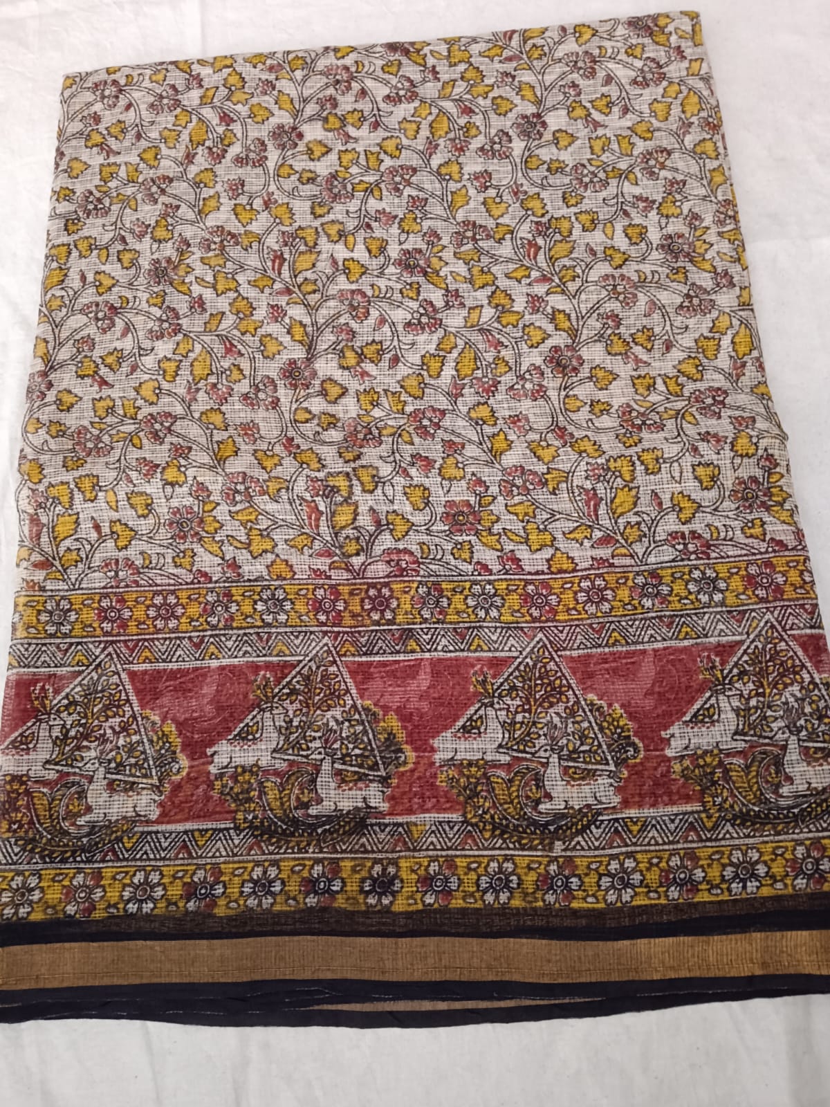 Katha Kusum cotton saree