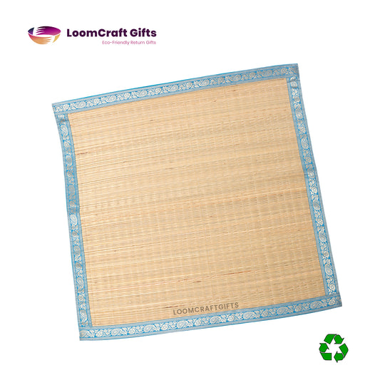 River Grass Korai Pooja Mat – 24x24 Inches | Traditional Sitting Mat | Assorted Colours