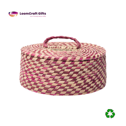 Darbha/Sabai Grass Roti Box – 100% Natural Pulka/Chapati Storage Box | 8x3 Inches | Eco-Friendly