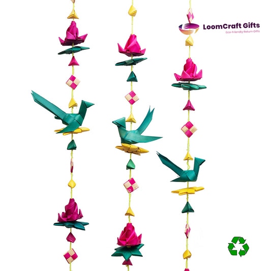 Palm Leaf Parrot Hangings – 4 Feet | Eco-Friendly Decorative Hanging | Handcrafted Wall Décor
