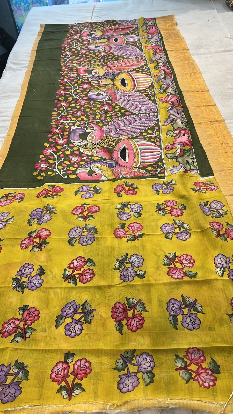 Peacock Melody Silk Saree