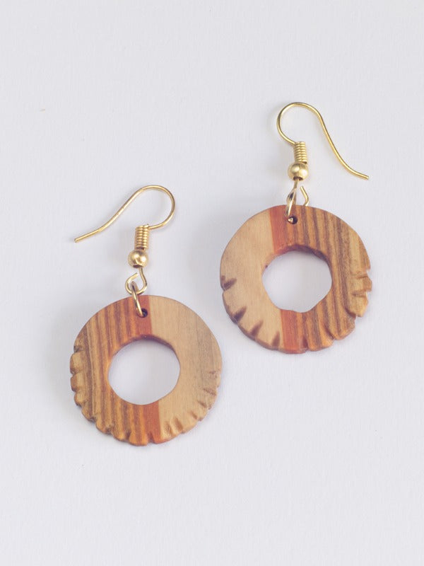  Round Sunburst Earrings
