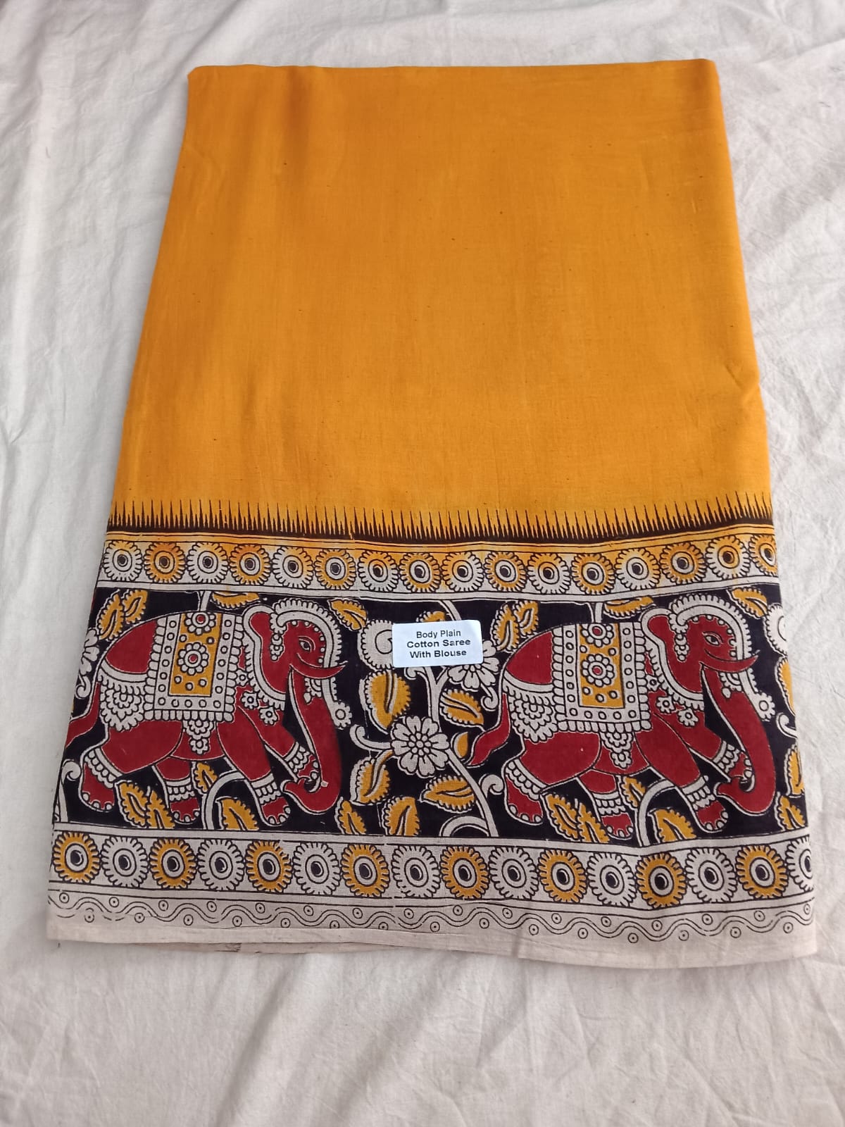 Royal Elephant Cotton Saree