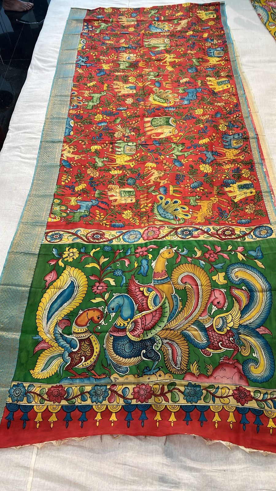 Royal Parade – Kalamkari Bangalore Silk Saree