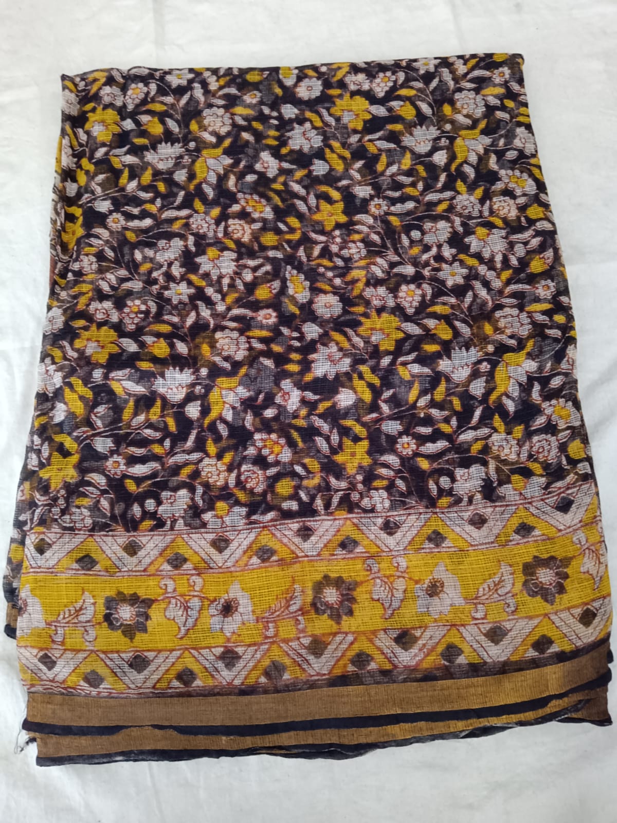 Sunlit Vine Kalamkari Cotton