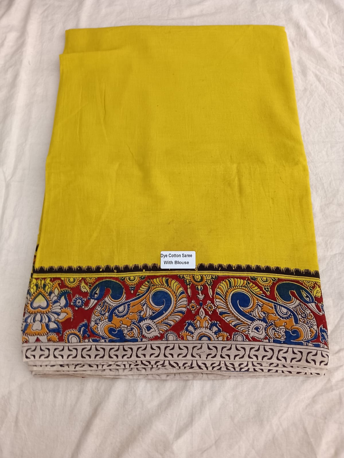 Sunshine Paisley Cotton Saree