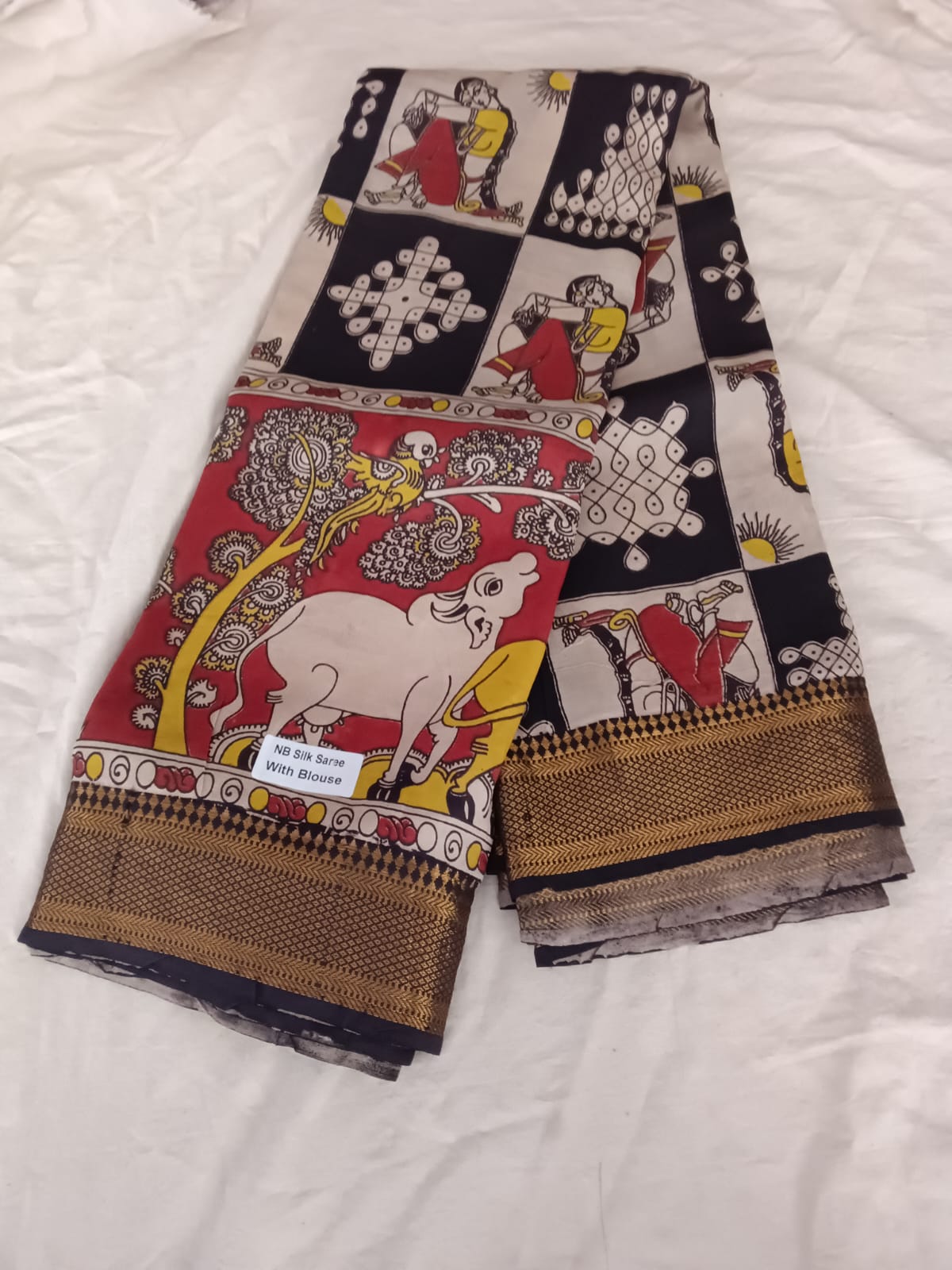 Traditional Indian Folk Art with Rangoli Blocks