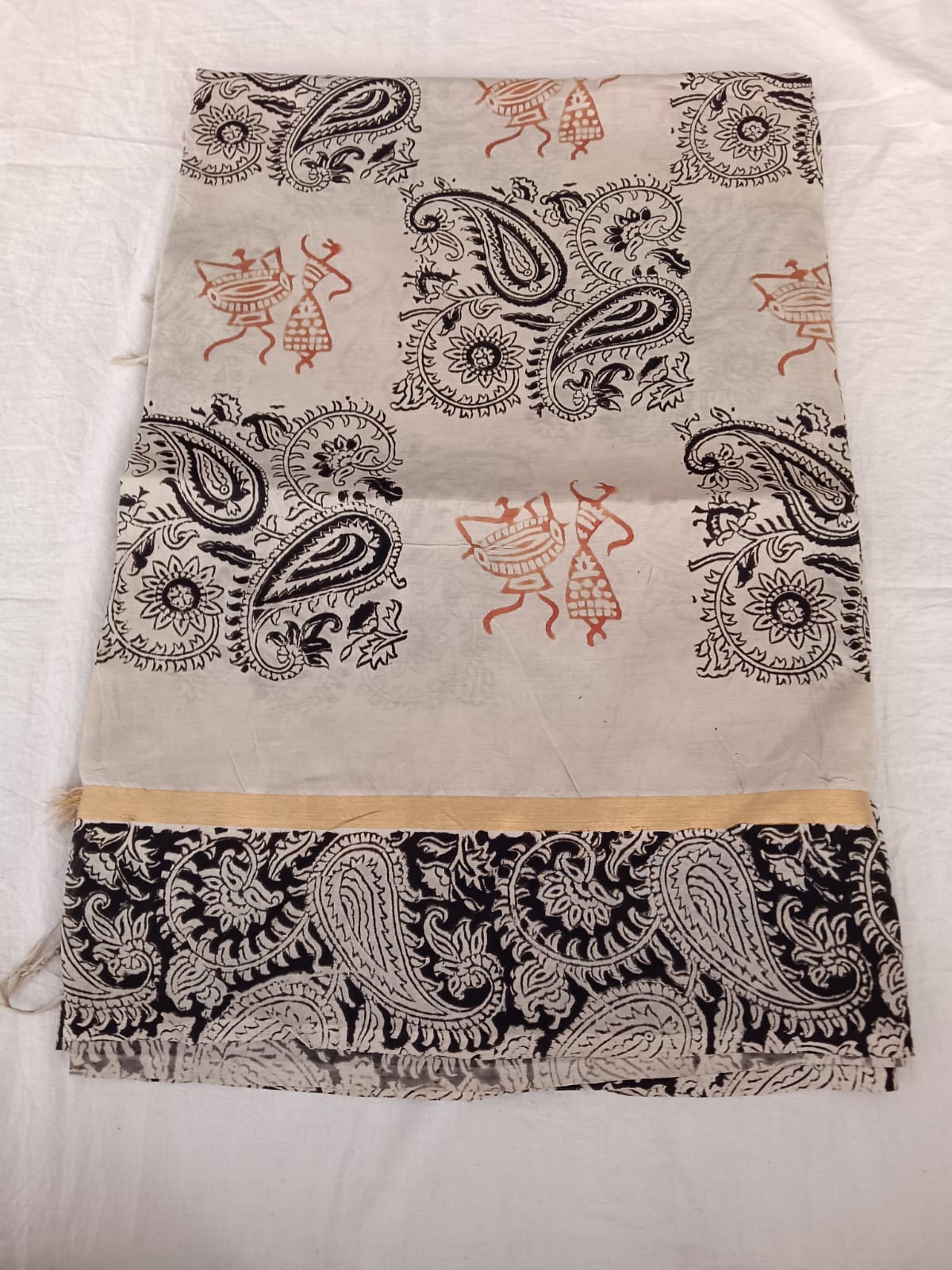 Tribal Paisley Silk Saree