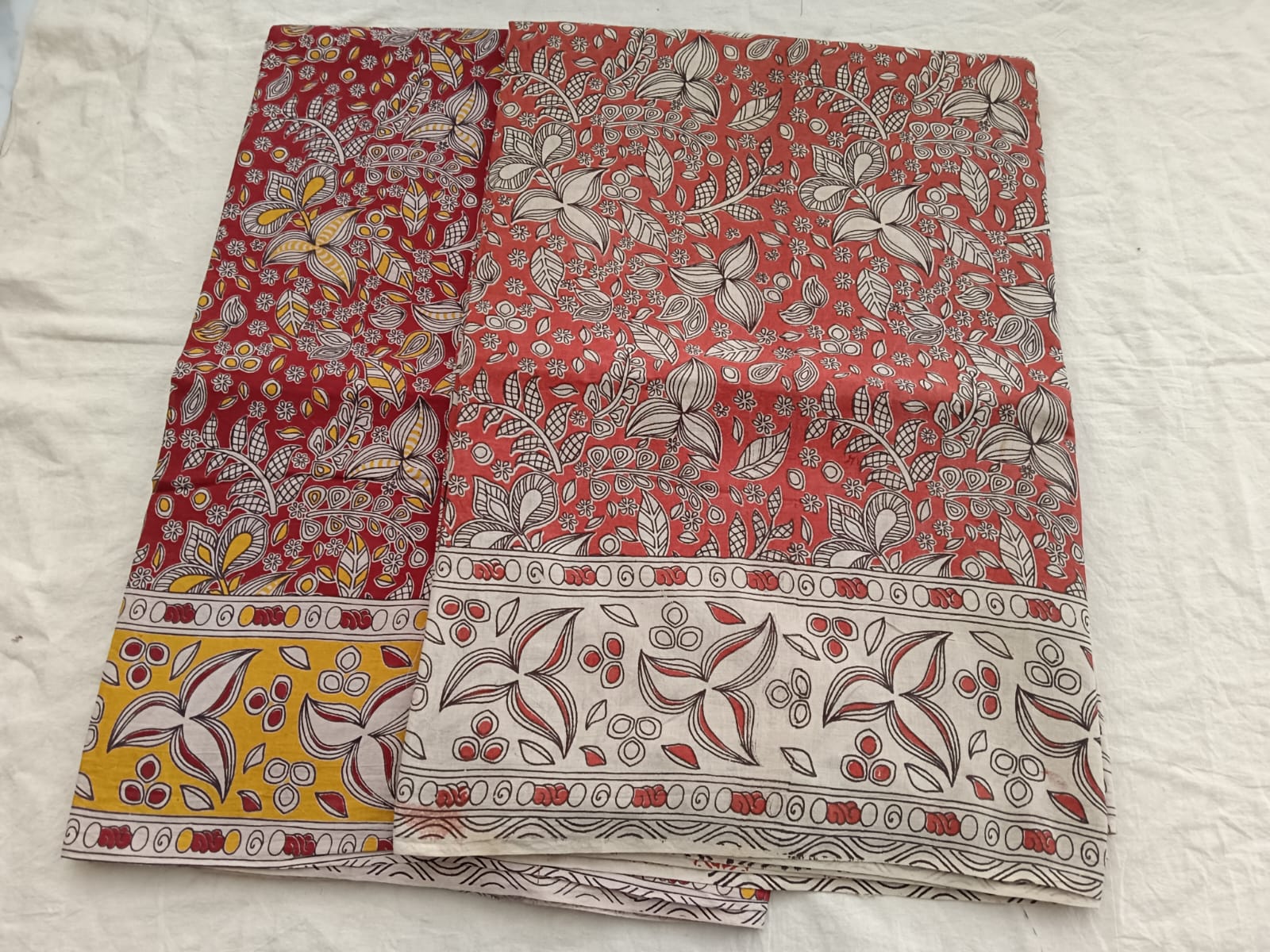 Vintage Flora Cotton Saree