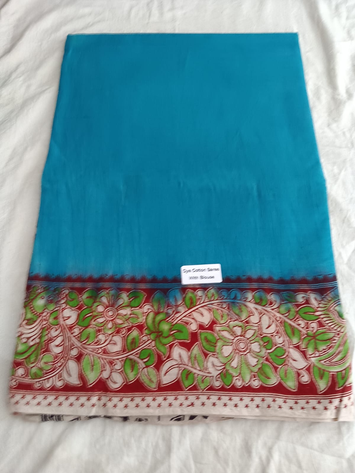 Vrinda Bloom Dyed Cotton Saree