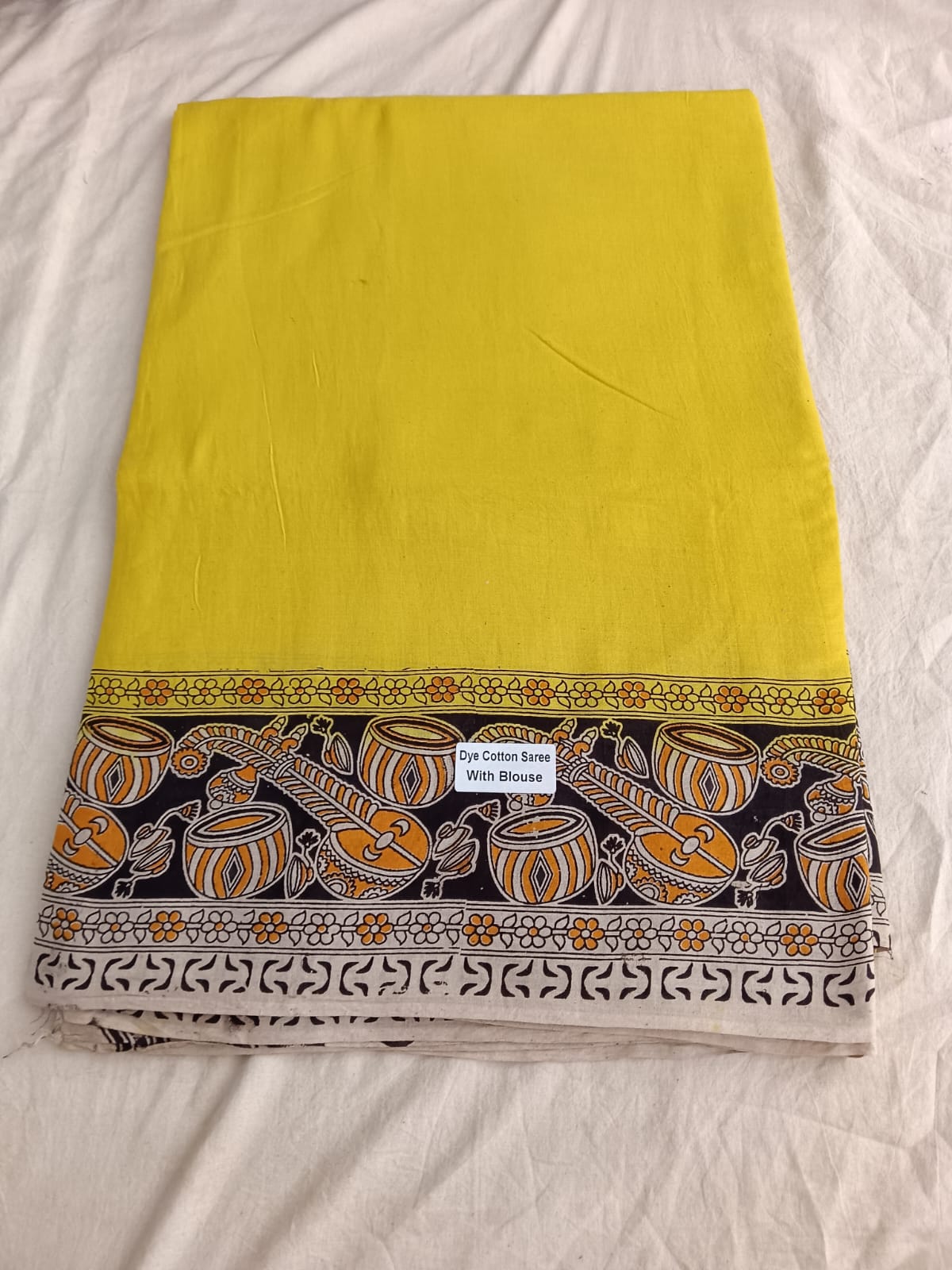 Yellow Melody Cotton Saree